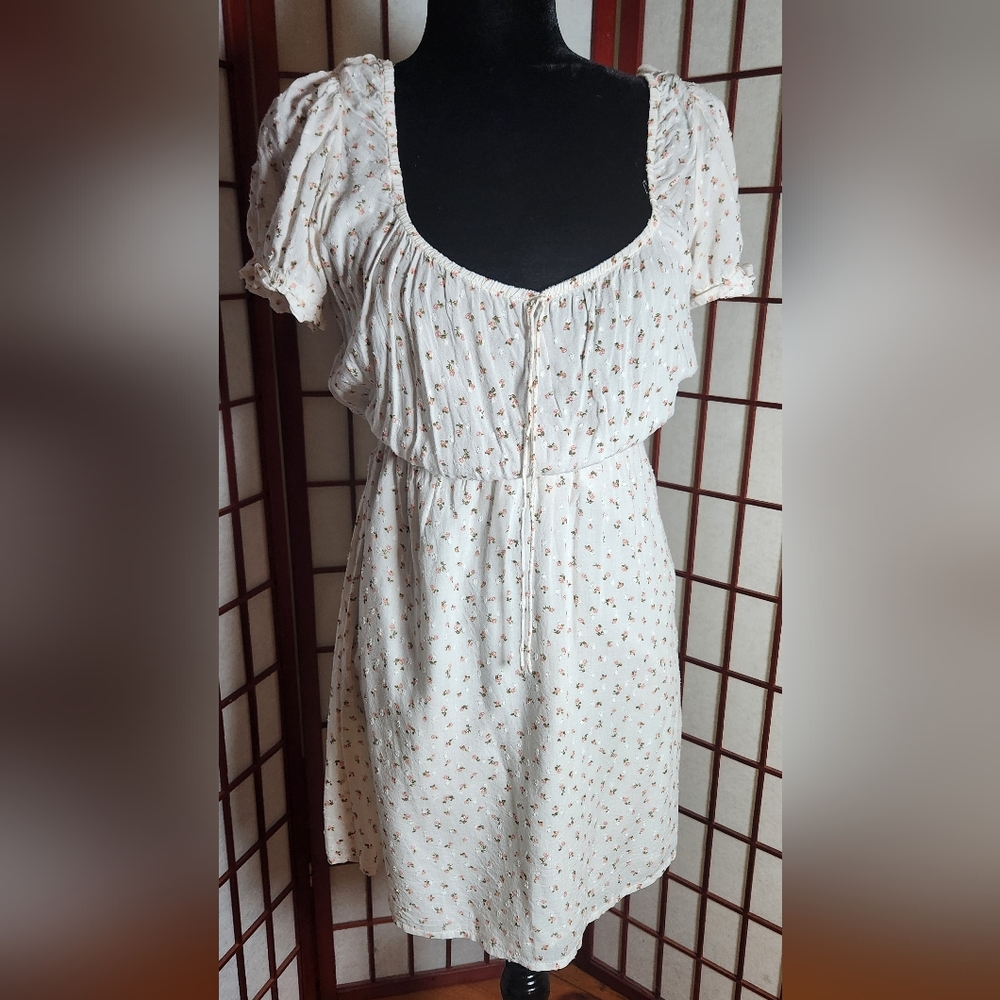 Billabong Cream Floral Midi Dress